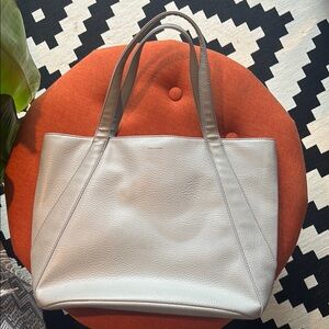 Matt & Nat Grey Leather Tote Bag